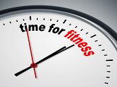 picture of time  - An image of a nice clock with time for fitness - JPG 