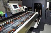 image of digits  - digital press printing is the reproduction of digital images on a physical surface - JPG 