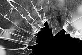 picture of buildings  - Accident cracked damaged broken house window glass - JPG 