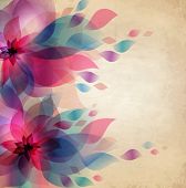 foto of holidays  - Abstract colorful background with flowers - JPG 