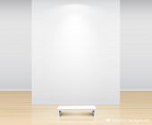 picture of interior  - Gallery Interior with empty wall and light - JPG 