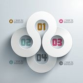 picture of illustration  - Abstract 3D Paper Infographics - JPG 