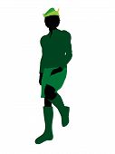 pic of tick tock  - Peter Pan illustration silhouette on a white background - JPG 