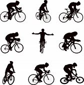 foto of competition  - Cycling silhouettes - JPG 