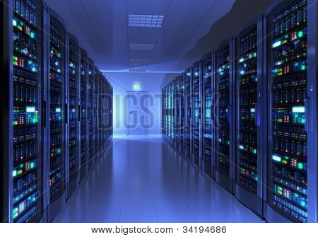Picture or Photo of Modern interior of server room in datacenter

Design of these servers is my own and all text labels and numbers are fully abstract