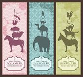picture of animals  - animal pyramid bookmarks or banners  - JPG 