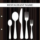 stock photo of restaurant  - Retro restaurant design - JPG 