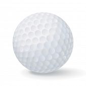 stock photo of golf  - Vector golf ball - JPG 