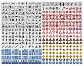 stock photo of transportation  - 430 traffic signs collection - JPG 