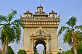 image of monument  - Patuxai literally meaning Victory Gate or Gate of Triumph - JPG 