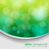 stock photo of technology  - EPS 10 Green bokeh abstract light background with frame and shadow  - JPG 