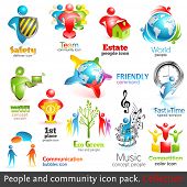 pic of community  - People community 3d icons - JPG 