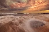 foto of surreal  - Surreal and dramatic beach scene - JPG 