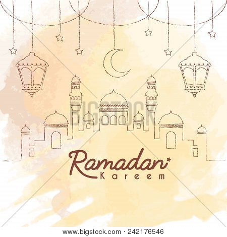 ramadan kareem template hand