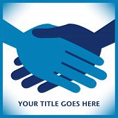 stock photo of handshake  - Handshake design with copy space - JPG 