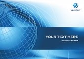 image of globe  - Business presentation background with globe and copy space - JPG 