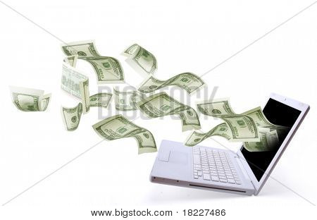 Picture or Photo of Laptop money