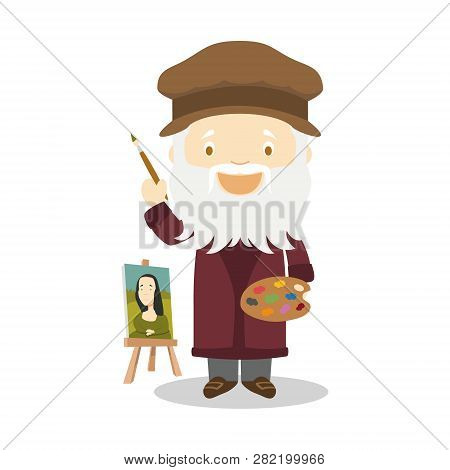 Poster: Leonardo Da Vinci Cartoon Character