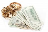 foto of money  - cash dollar for gold and silver scrap - JPG 