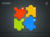 pic of puzzle  - corporate website template creative jigsaw puzzle design - JPG 