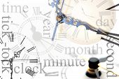 stock photo of tick tock  - old clocks new clocks time and clockfaces - JPG 