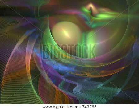 Picture or Photo of Modern abstract 3D rendering, very detailed, lots of depth