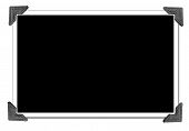 stock photo of  photo  - Blank Picture with four photo corners on white - JPG 
