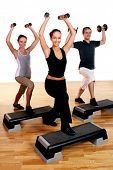 pic of fitness  - people group  doing fitness exercise - JPG 
