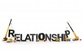 stock photo of construction  - Developing relationship concept - JPG 