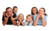 pic of family  - Happiness family having many children - JPG 