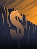 image of dollar  - The fiscal cliff  - JPG 