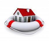 foto of home  - House in lifebuoy - JPG 