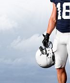 pic of competition  - American Football Player Standing Strong - JPG 