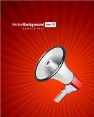 stock photo of competition  - Megaphone vector background - JPG 