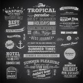 stock photo of type  - Retro elements for Summer calligraphic designs  - JPG 