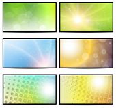 stock photo of nature  - Natural sunny backgrounds collection - JPG 