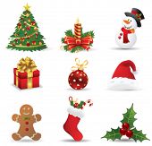 stock photo of objects  - christmas icons - JPG 