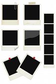 stock photo of insert  - Vector instant photo frames set - JPG 