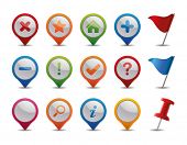stock photo of zoom  - GPS Icons - JPG 