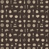 picture of restaurant  - Restaurant Background With Icons - JPG 