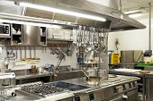 pic of industrial  - The interior of a kitchen restaurant  - JPG 
