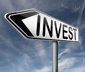 stock photo of investment  - stock investment or bank invest fund market growth - JPG 