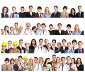 pic of group  - Large group of smiling people - JPG 