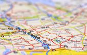 stock photo of map  - street level map - JPG 
