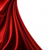 pic of drapery  - Red Satin Border - JPG 