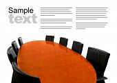 pic of meeting  - Meeting table isolated - JPG 