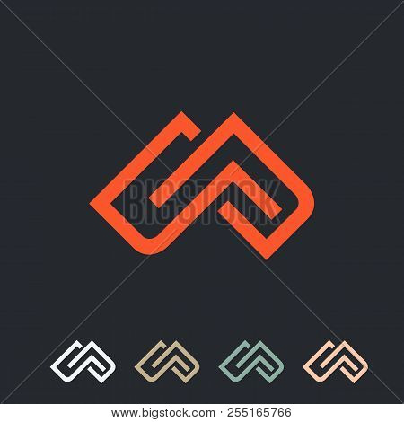 Poster: U And P Letter Logo