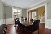 picture of home  - Dining room in luxury home with foyer view - JPG 