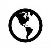 foto of globe  - Globe icon - JPG 