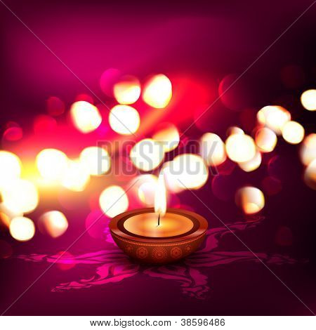 Picture or Photo of Beautiful diwali vector background with space for your text